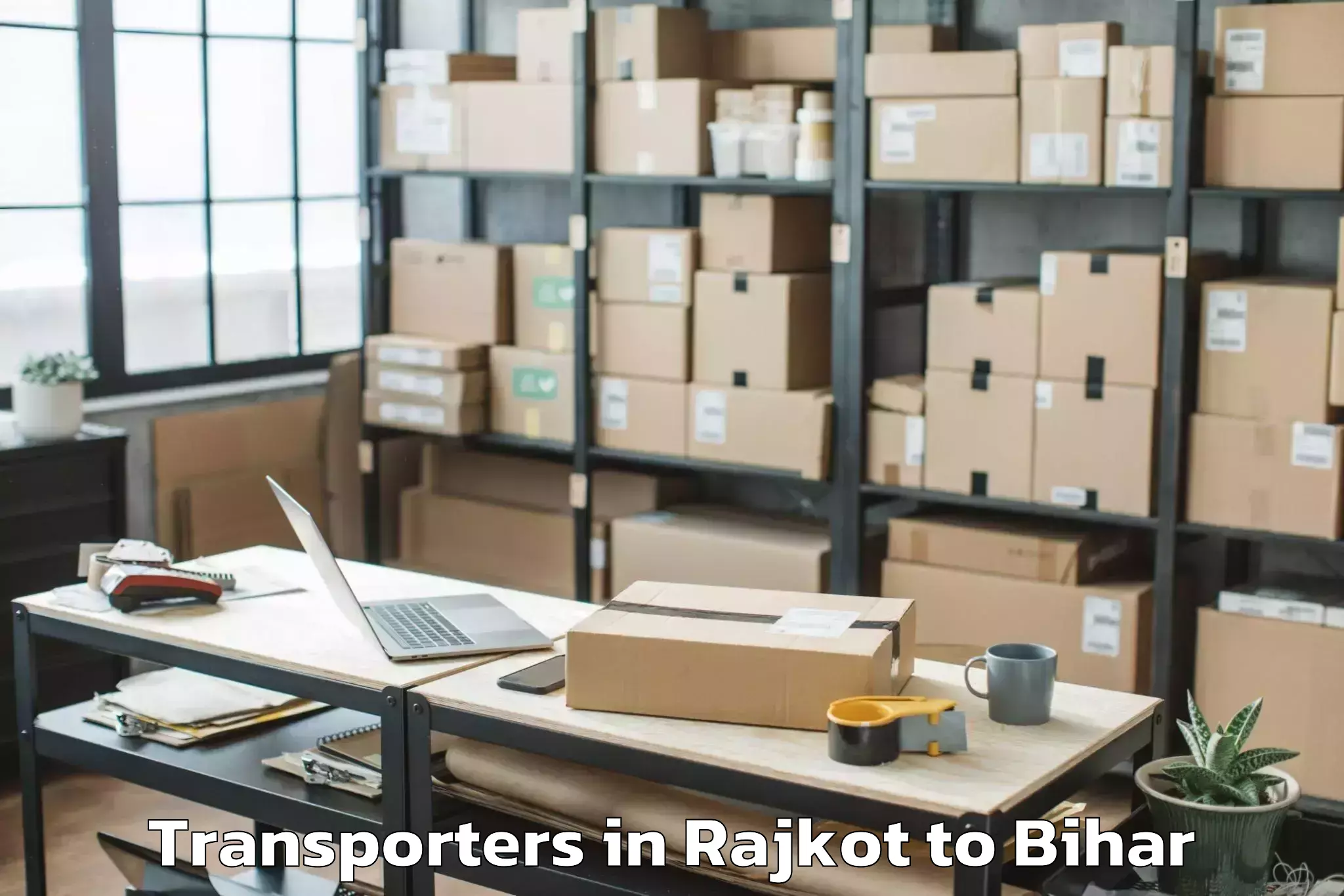 Top Rajkot to Chakia Transporters Available